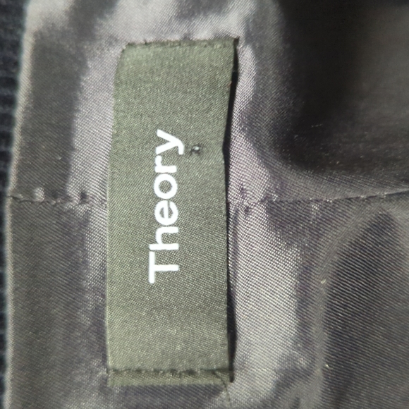 THEORY Corduroy Power 2 Jacket Navy Blazer - Picture 2 of 3